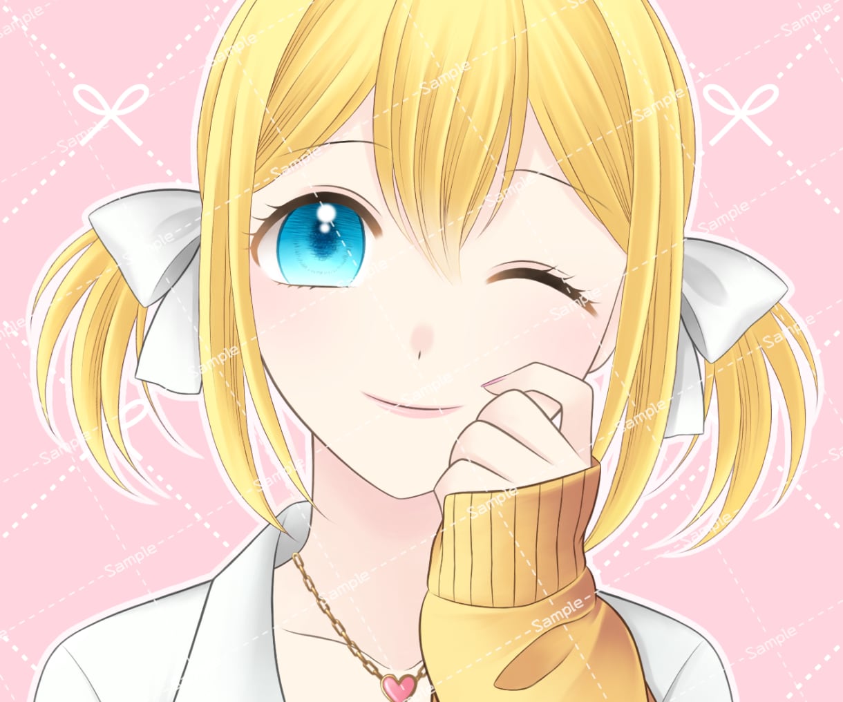 期間限定価格︰可愛い女の子SNSアイコン描きます 清楚系、クール系など可愛い女の子を描きます！ イメージ1