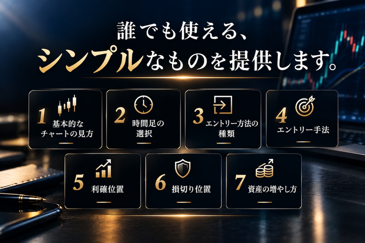 これが重要！シンプルで実用的な考え方を提供します 「なんとなくのトレードを、終わらせる。」 イメージ2