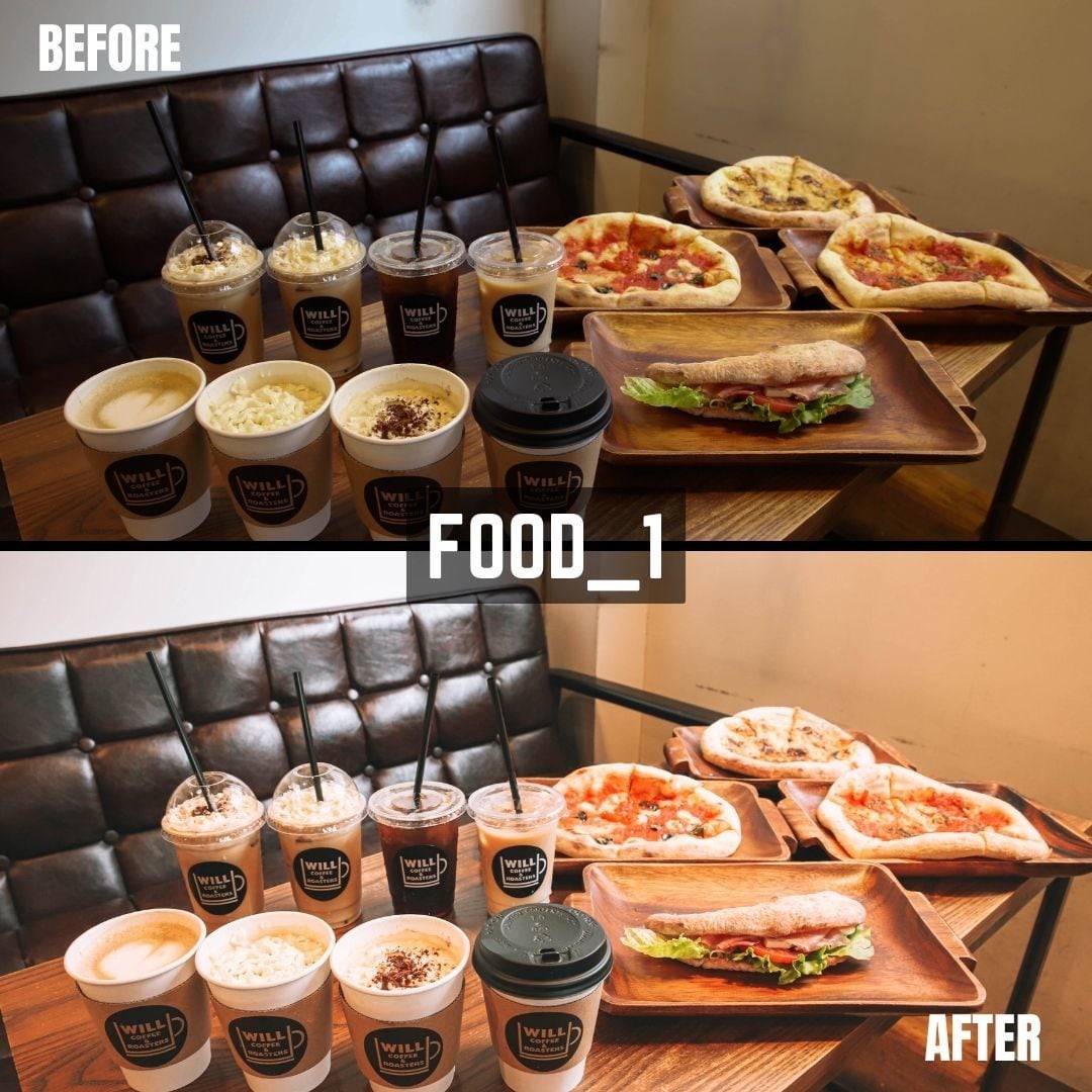 FOOD｜Lightroomプリセット販売します スマホで撮影した写真、ワンタッチで大変身！ イメージ3
