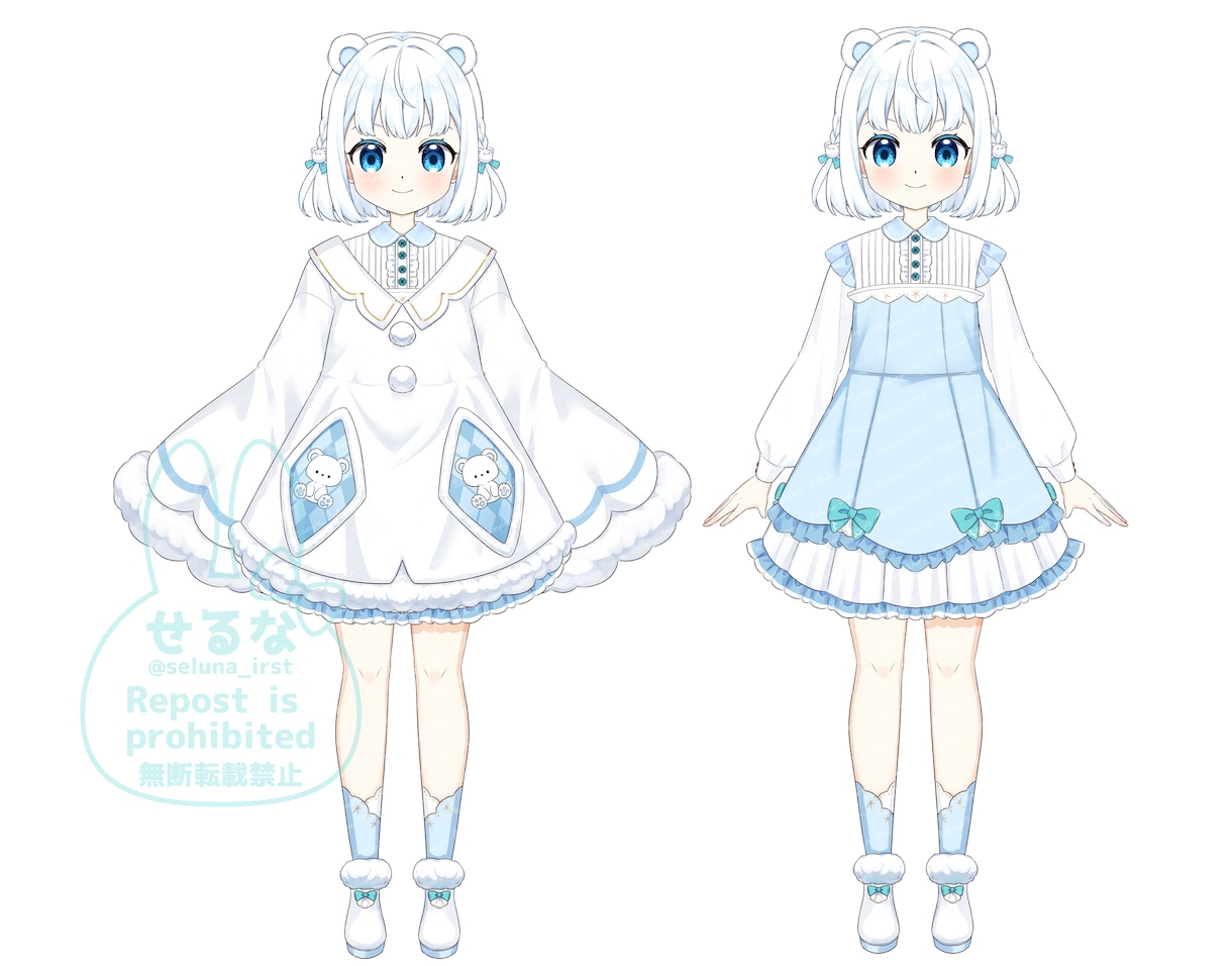 ふわっとかわいいVTuberを制作します VTuber用キャラクターデザイン、モデリング イメージ6