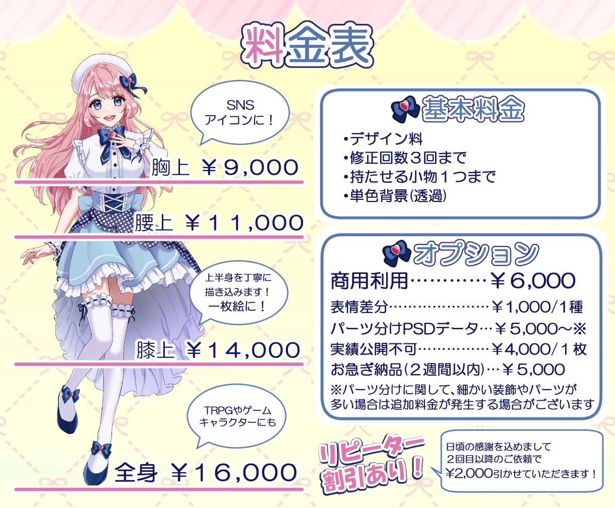 リスナーに愛される！キャラクターデザインをします あなたのVtuber・IRIAMデビューを華やかに応援します イメージ9