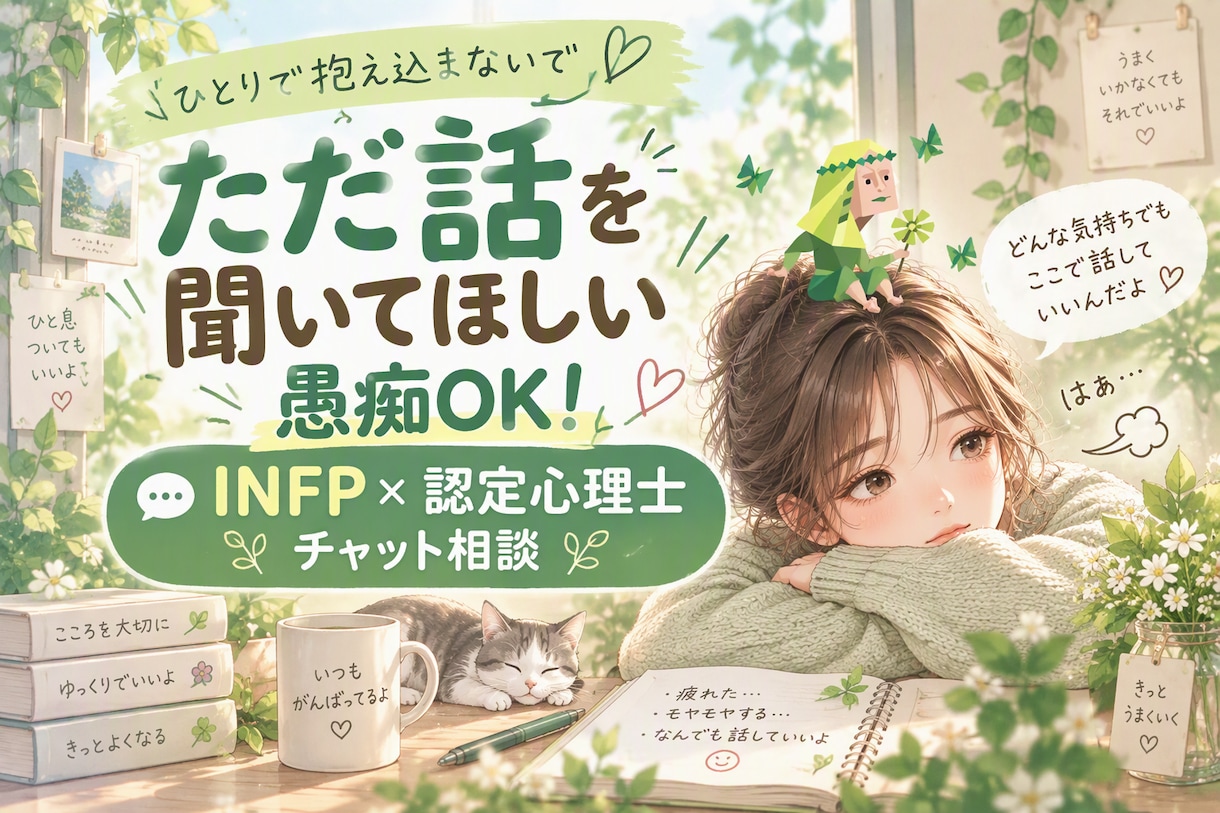 誰にも言えない愚痴・モヤモヤを否定せずお聞きします 文字にてご相談。24時間以内に3往復します イメージ1