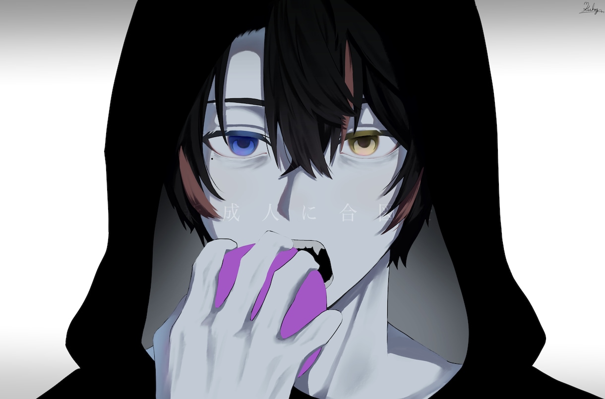 商用利用OK！目を惹く厚塗り人物イラスト描きます ポップからダークまで可愛いからかっこいいまで幅広く描きます！ イメージ2