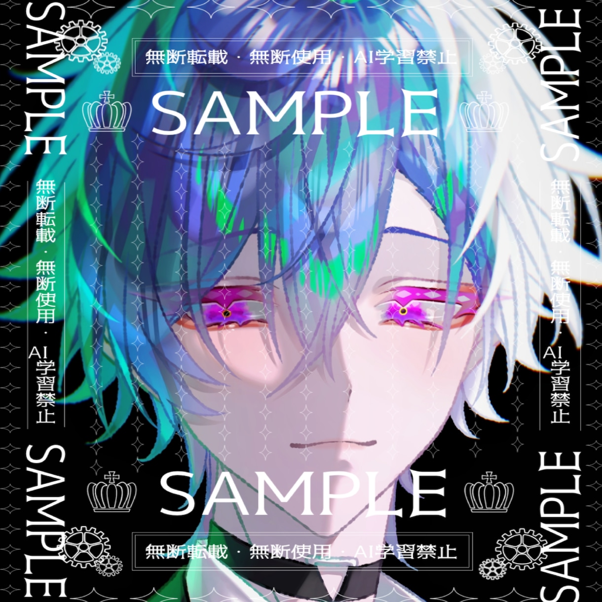 何度でも修正◎!キラキラで目立つアイコンを描きます カラフルでお好みのアイコンをオーダーメイドします☺︎ イメージ5
