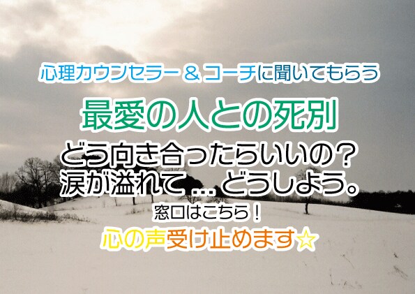 愛する人との死・究極の悲しみ✨寄り添い傾聴します 20代で婚約者と突然死別✅同じ経験で寄り添い理解度100%超 イメージ1