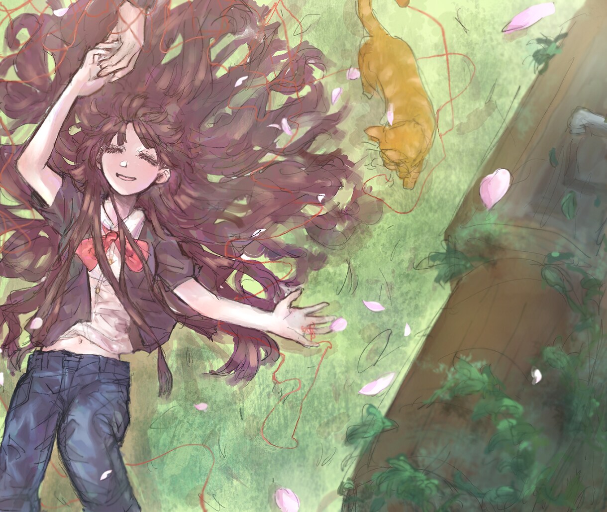 簡易背景ありの人物イラストを描かせていただきます 自分の作品の二次やサイト使用やゲームスチル使用にどうぞ！ イメージ5