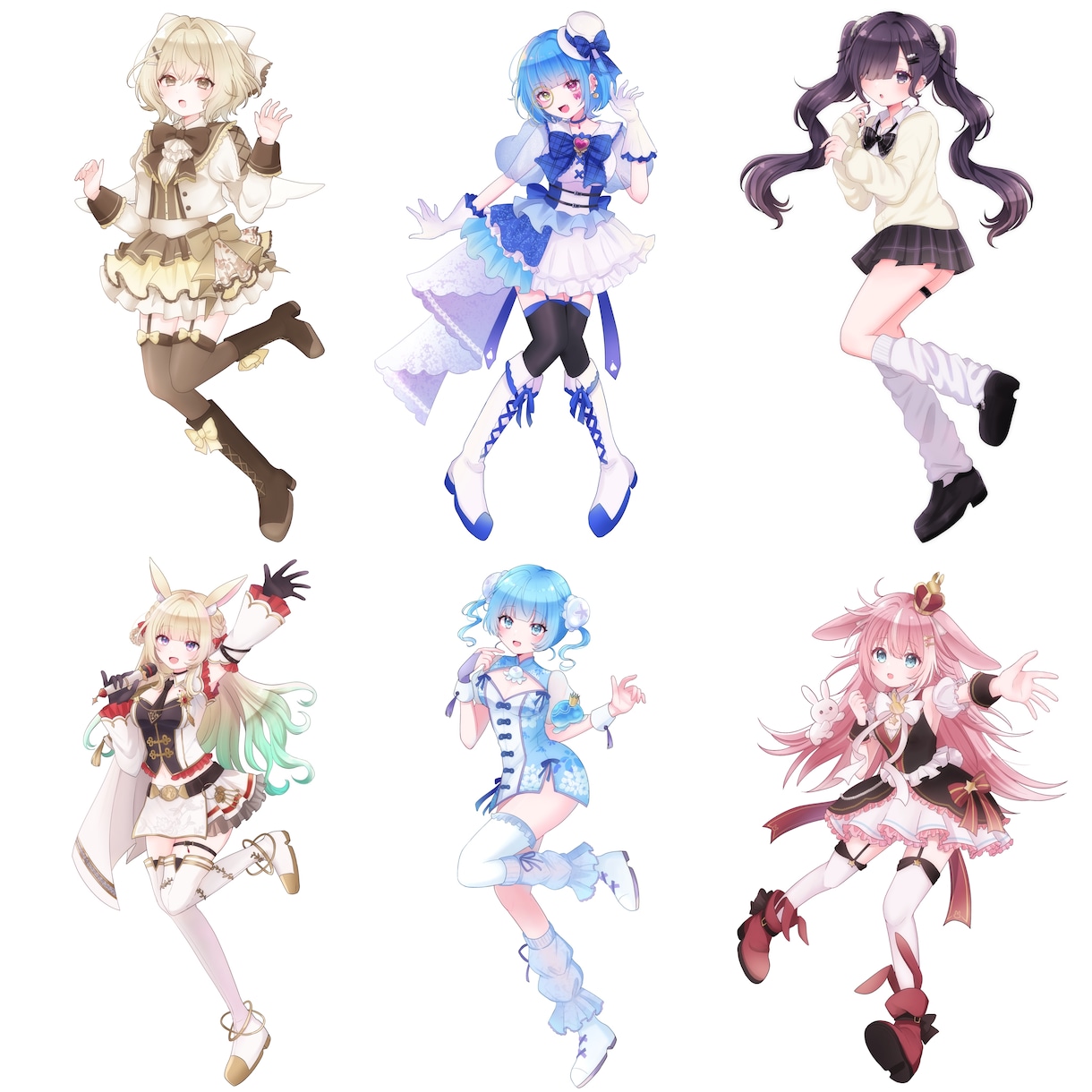 キラキラかわいい女の子お描きします アイドル運営活動やVtuberさんにおすすめです！ イメージ4