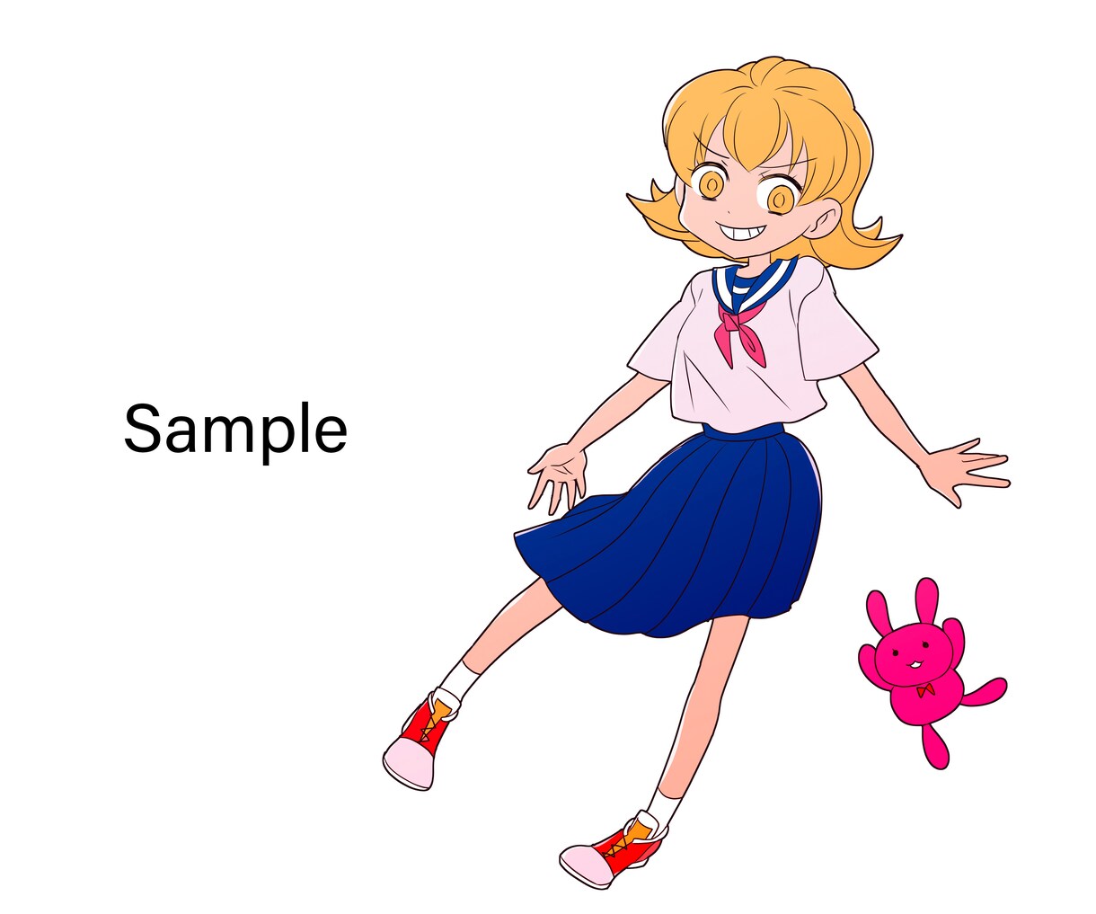 割引中★個性を生かしたポップデフォルメ女子描きます SNSやブログのアイコン、その他イラストを必要としている方へ イメージ3
