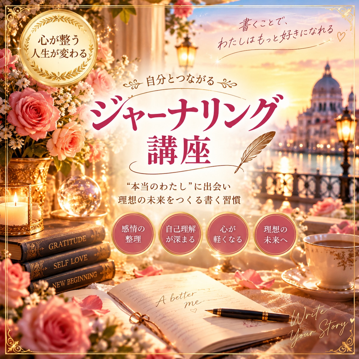 はじめてのジャーナリング講座お教えします 必見！免疫力アップ！モヤモヤ解消！書くだけで頭と心を整理 イメージ1