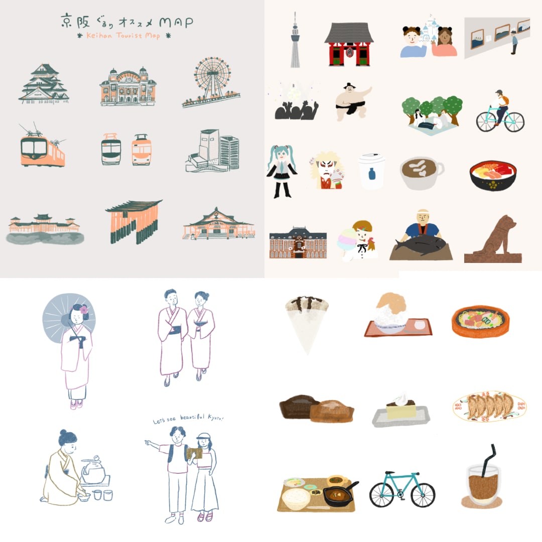 手書きイラストのマップ作ります 観光マップや、案内図優しいタッチで描きます イメージ9
