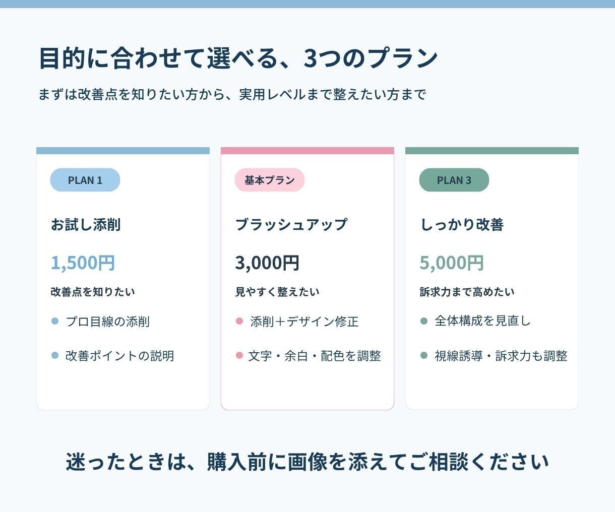 AIで生成したデザイン、ブラッシュアップします AIで作った画像を、見やすく・伝わりやすく・使えるデザインへ イメージ5