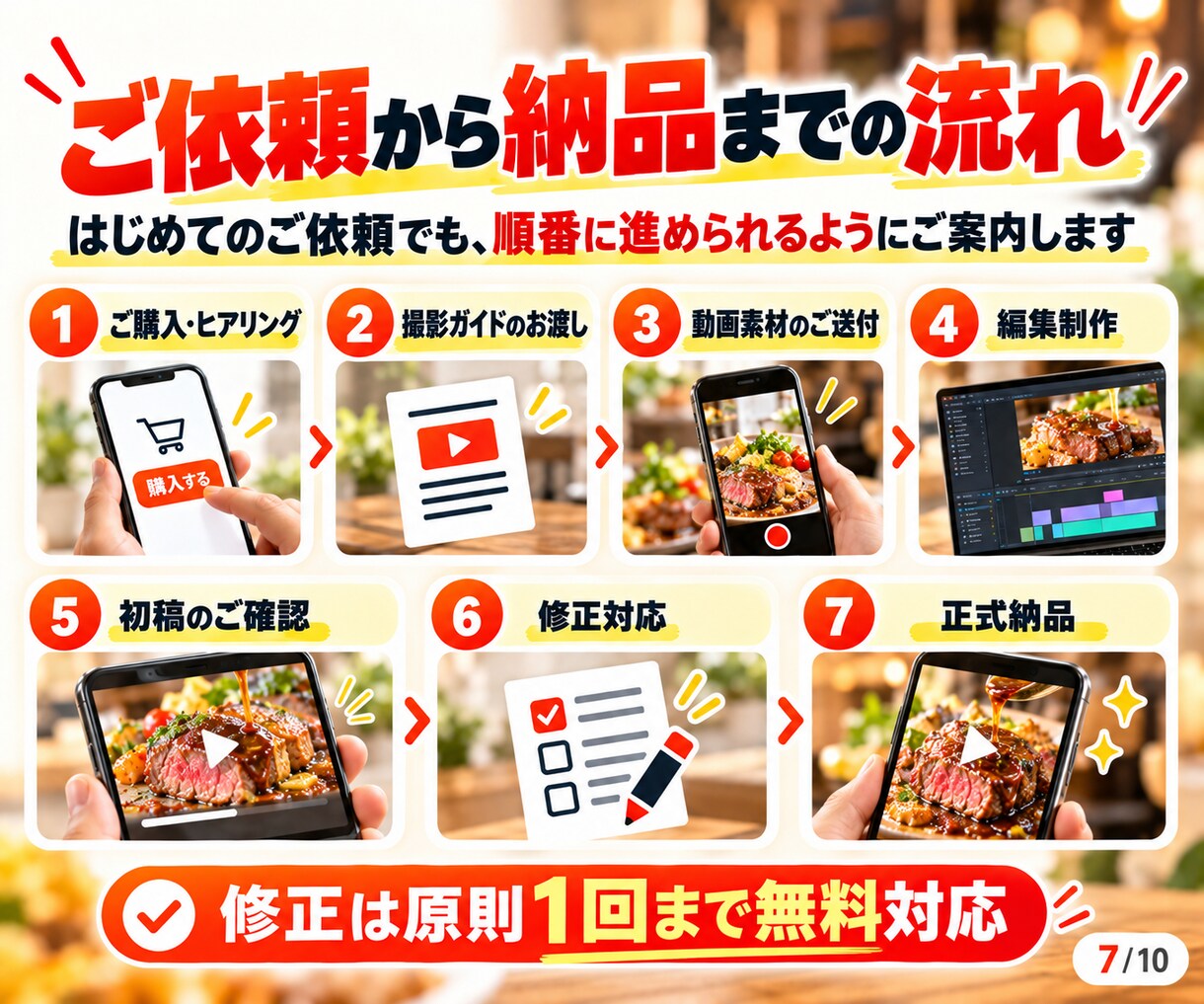 飲食店★来店に繋がるインスタリール動画を制作します スマホでカット送るだけ！美味しさ×来店導線をSNSから集客 イメージ7