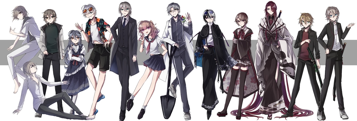 オリジナルキャラクターイラスト制作致します TRPGやゲームの立ち絵、アイコンなどにどうぞ！ イメージ3