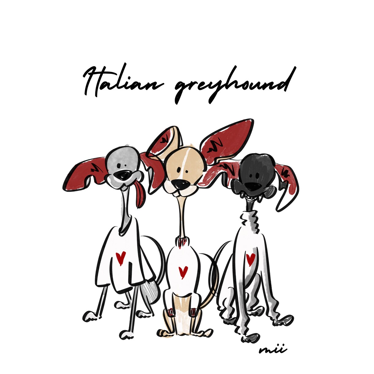 世界に一つだけの愛犬イラスト描きます 大切な家族の一員の宝物になりますように。 イメージ1