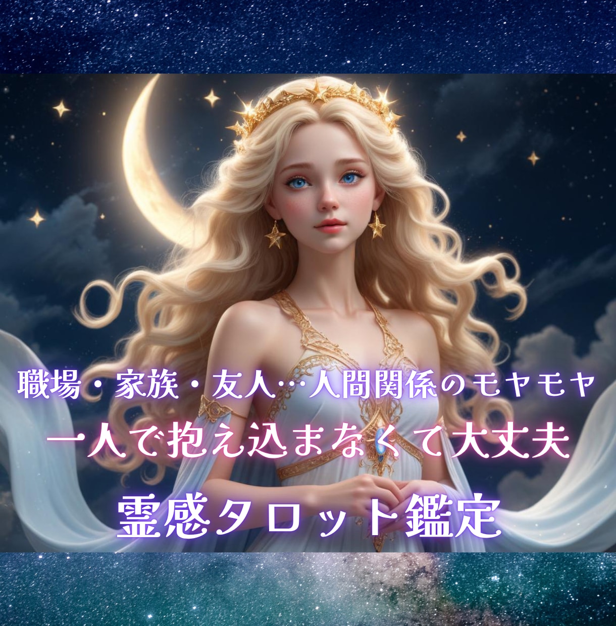 人間関係に疲れたあなたへ✨霊感タロットで鑑定します 一人で抱え込まないで大丈夫♡職場・家庭・友人…モヤモヤを解消 イメージ1