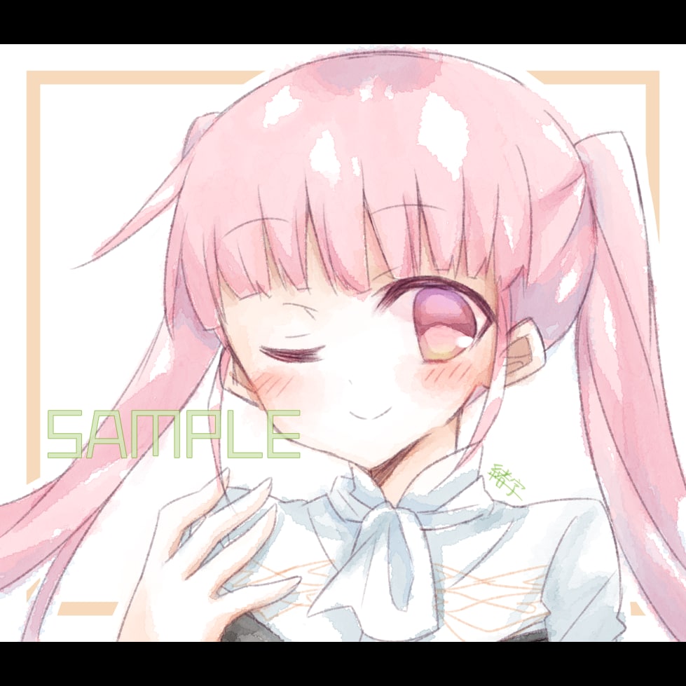 アナログ水彩風の萌え系アイコン描きます アイコン / ヘッダーを鮮やかな水彩風でお描きします！ イメージ5