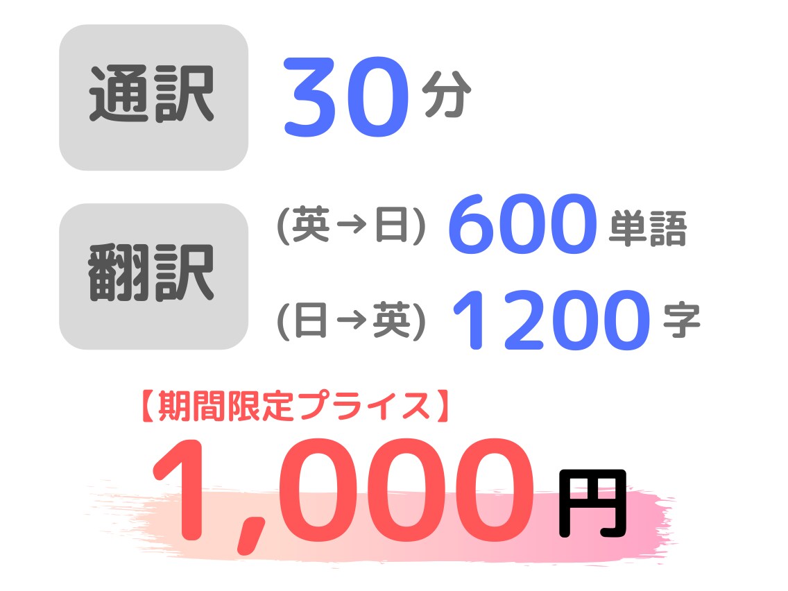 アメリカ留学歴6年★英語⇄日本語の通訳・翻訳します 通訳・翻訳を限定価格で！外資OLが英語の通訳・翻訳をサポート イメージ1