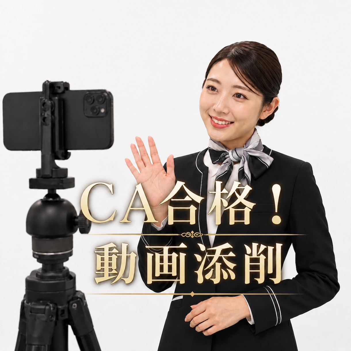 CA受験！採用動画撮影のサポートします 動画撮影の台本添削、撮影の際のポイントがセットです。 イメージ1