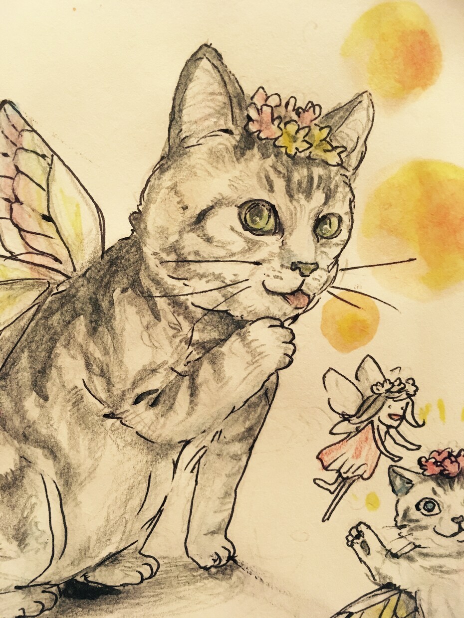 水彩色鉛筆でイラスト似顔絵描きます お題くだされば何でも今すぐ描きます イメージ1