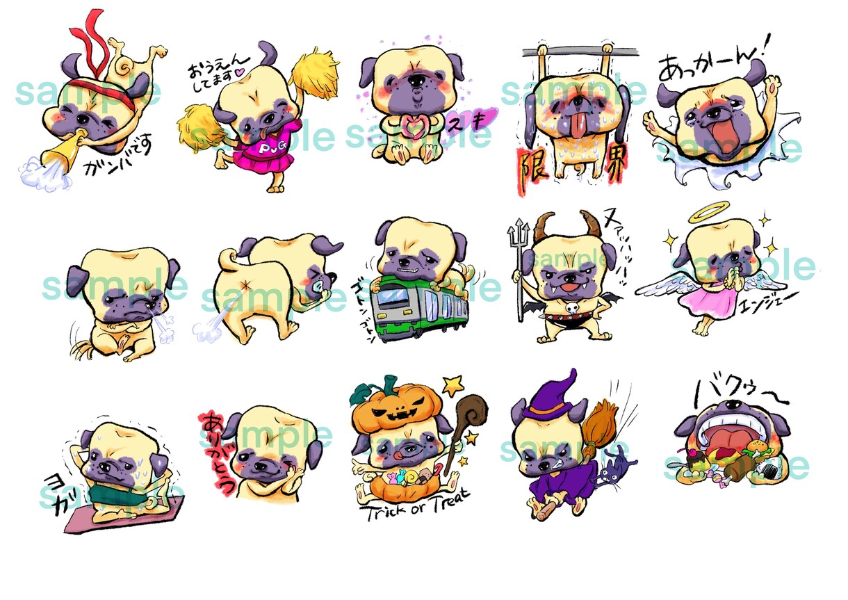 動物LINEスタンプ作成します 犬、猫、ウサギ、鳥類など何でも描きます！ イメージ5