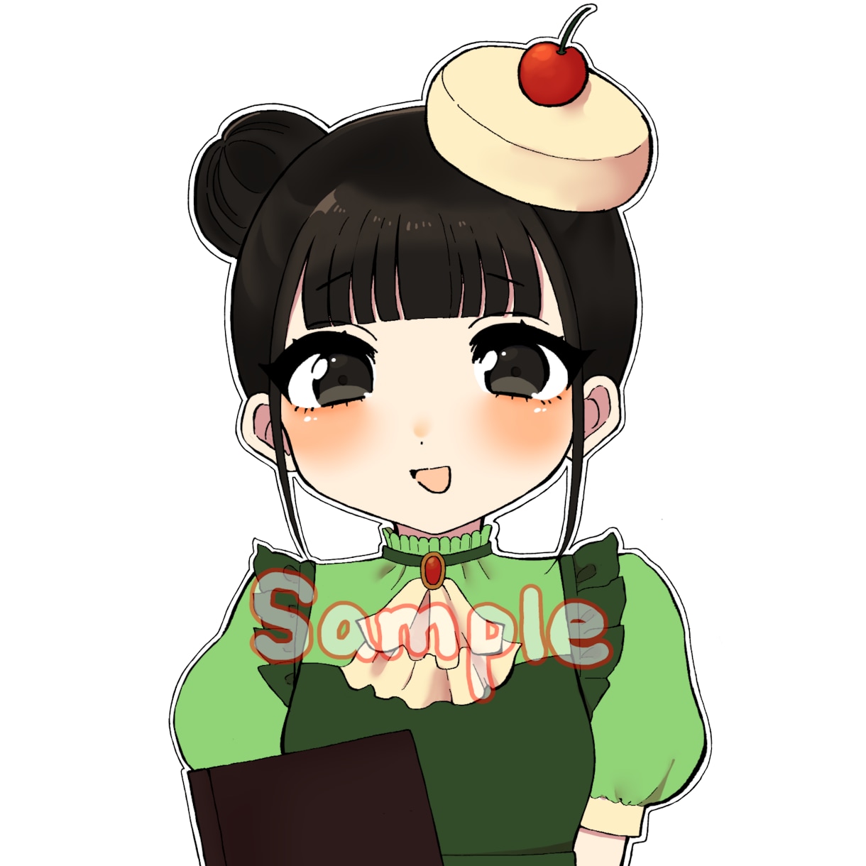 胸上アップの一枚絵描きます SNSアイコンやFAとしてご利用可能です！ イメージ2