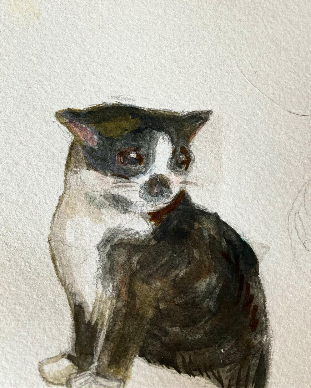 癒しの水彩思い出、心に残るペットロス似顔絵描きます 本格的　ほんわか　かわいい　癒し　ペットロス　優しい　絵本風 イメージ2