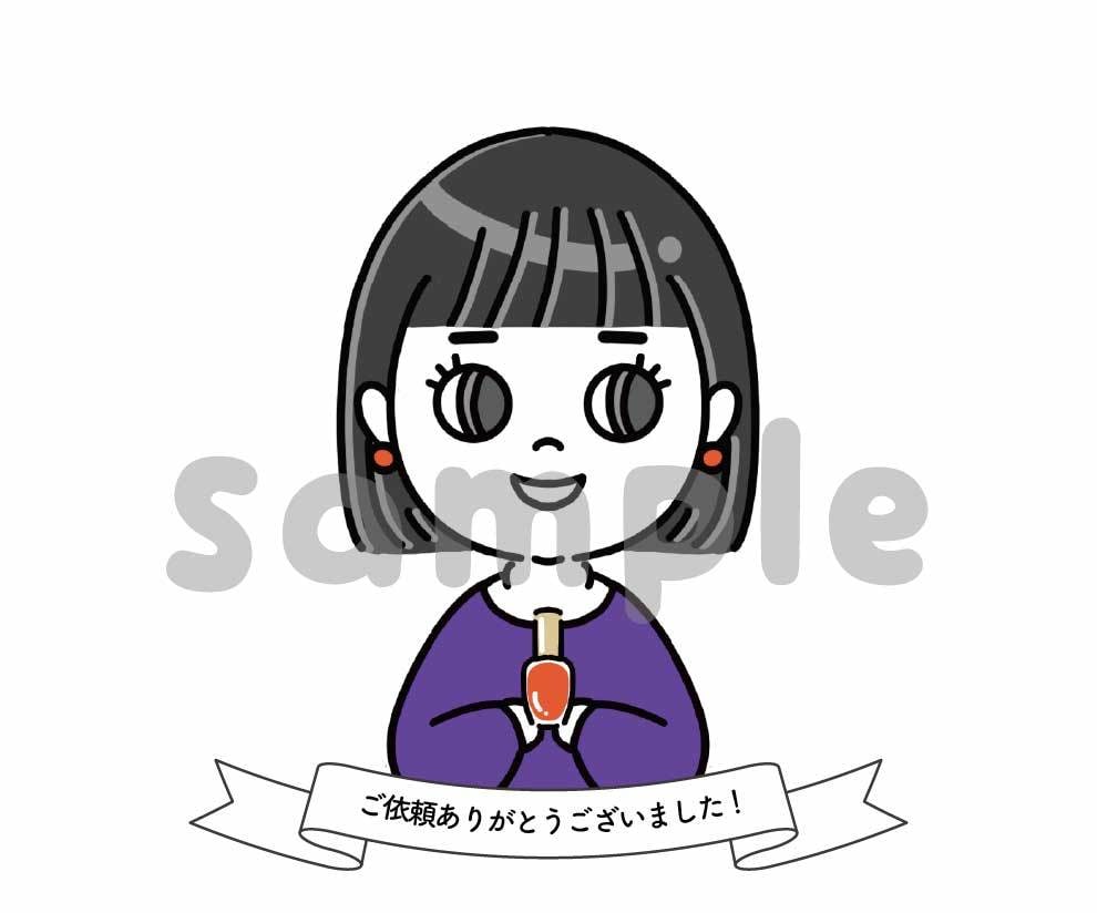 印象に残るシンプル可愛いアイコン作成します SNS・ブログに使えるミニキャラ！表情違いも制作します イメージ4