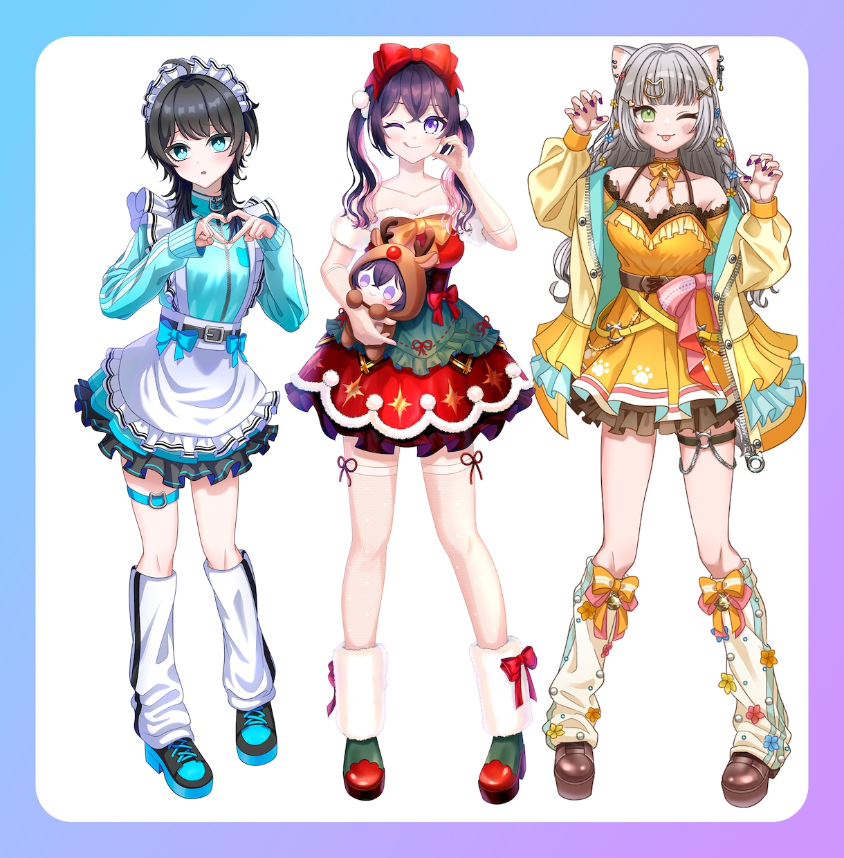 立ち絵制作いたします 商用利用可能！あなた用のイラストを丁寧に制作します！！！ イメージ3