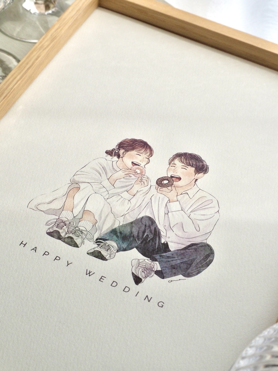 ウェディング/結婚式用のイラスト描きます ウェルカムボード/結婚証明書/入籍記念にもおすすめ！ イメージ4