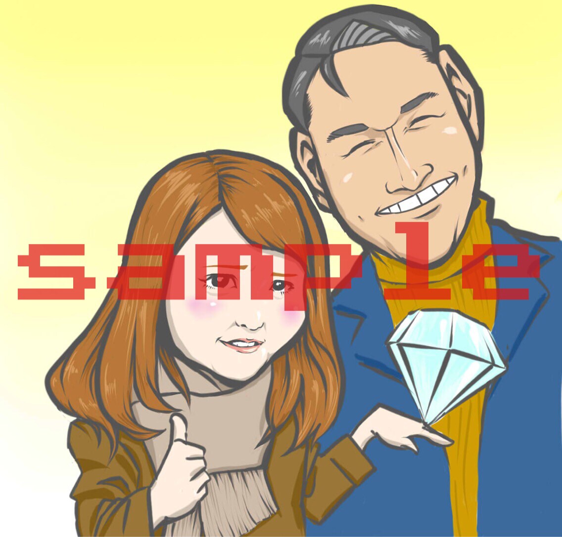 似顔絵&イラスト描ききます SNS用アイコンや、ウェルカムボード、プレゼントに是非！ イメージ3