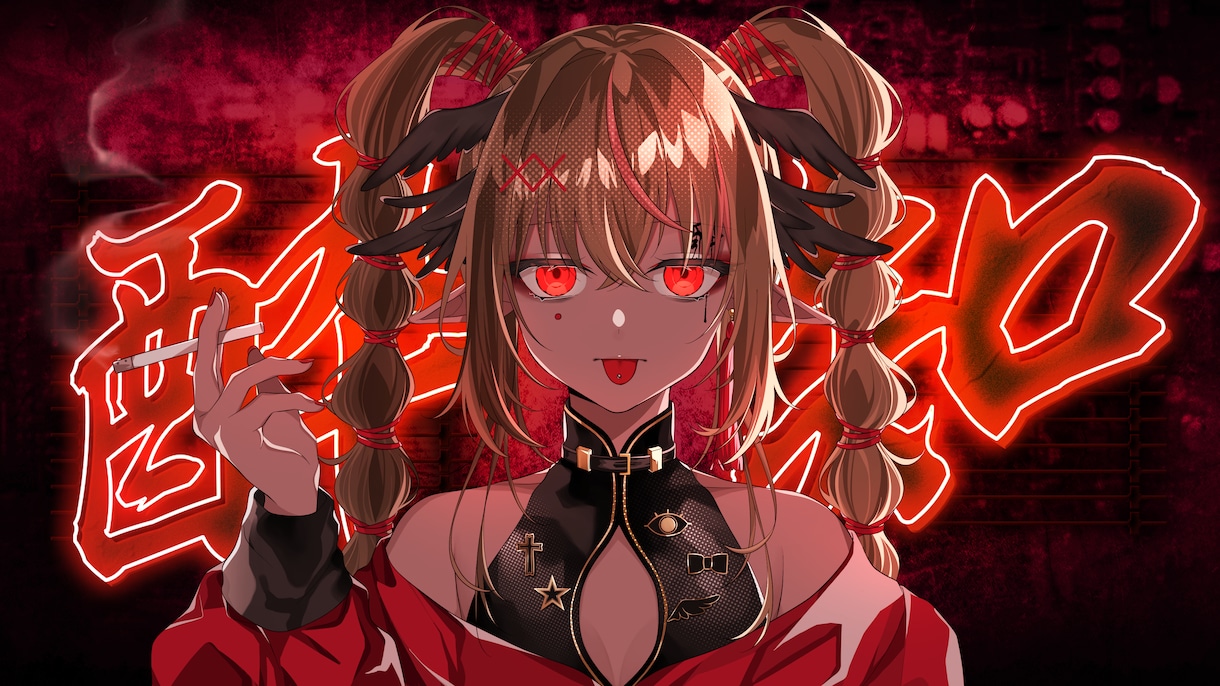 キャラクターイラストお描きします キャラデザ、アイコン、歌ってみた動画、TRPG探索者など！ イメージ5