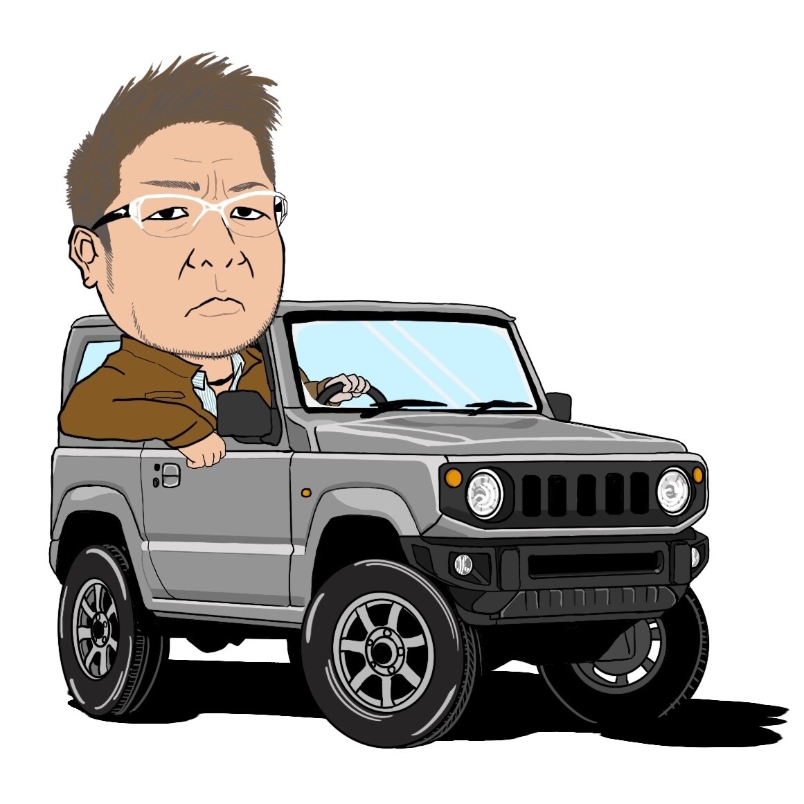 愛車・バイクと一緒に似顔絵描きます ご自身のSNSアイコン、プレゼントに イメージ2