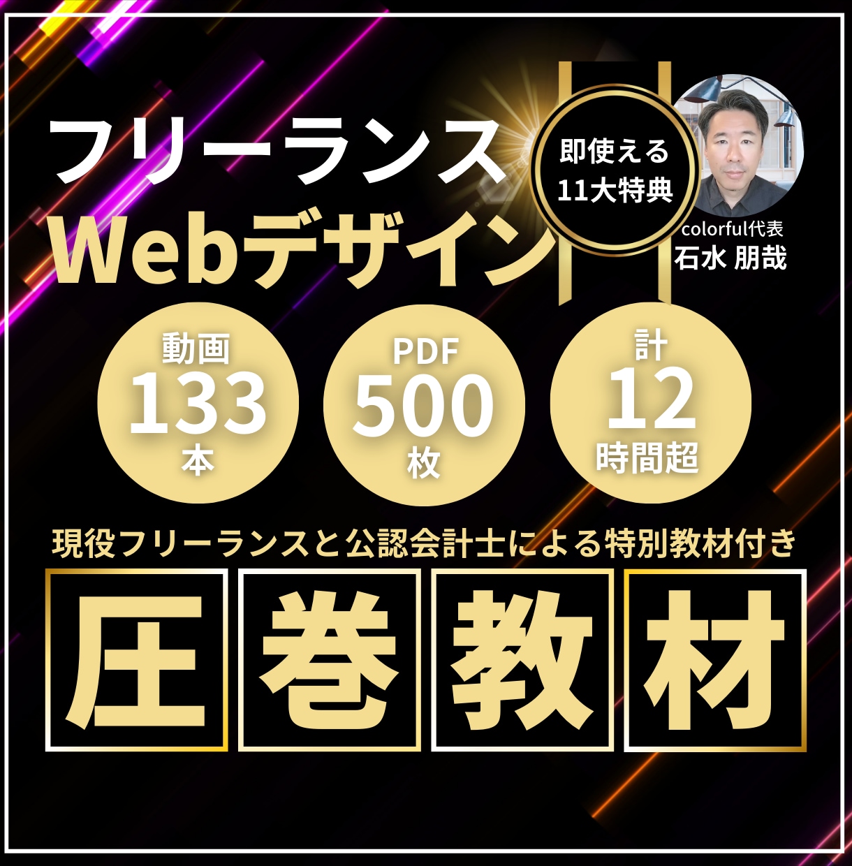 133本のWebデザイン動画教材を特別に提供します 動画133本・資料500枚！現役デザイナーと公認会計士が解説 イメージ1