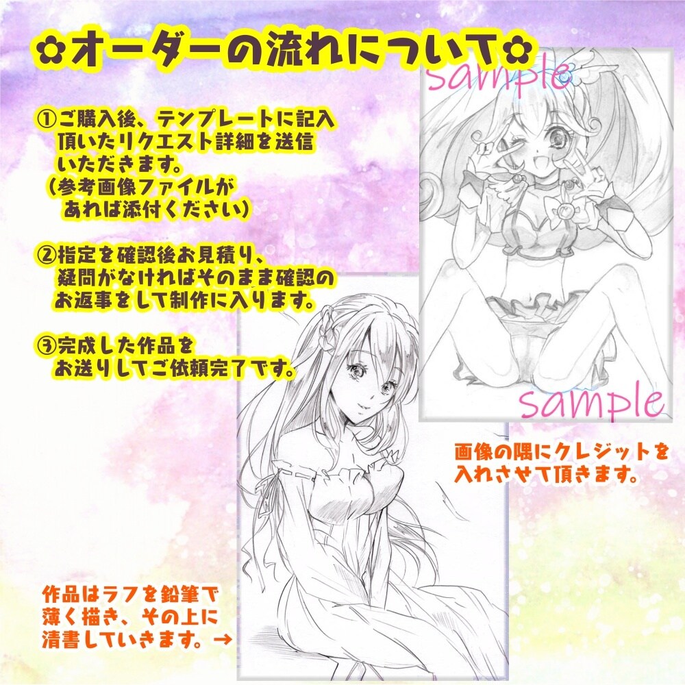 簡易リクエスト◆鉛筆画イラスト執筆致します 鉛筆の柔らかい風合いのイラストをお届けいたします。 イメージ3
