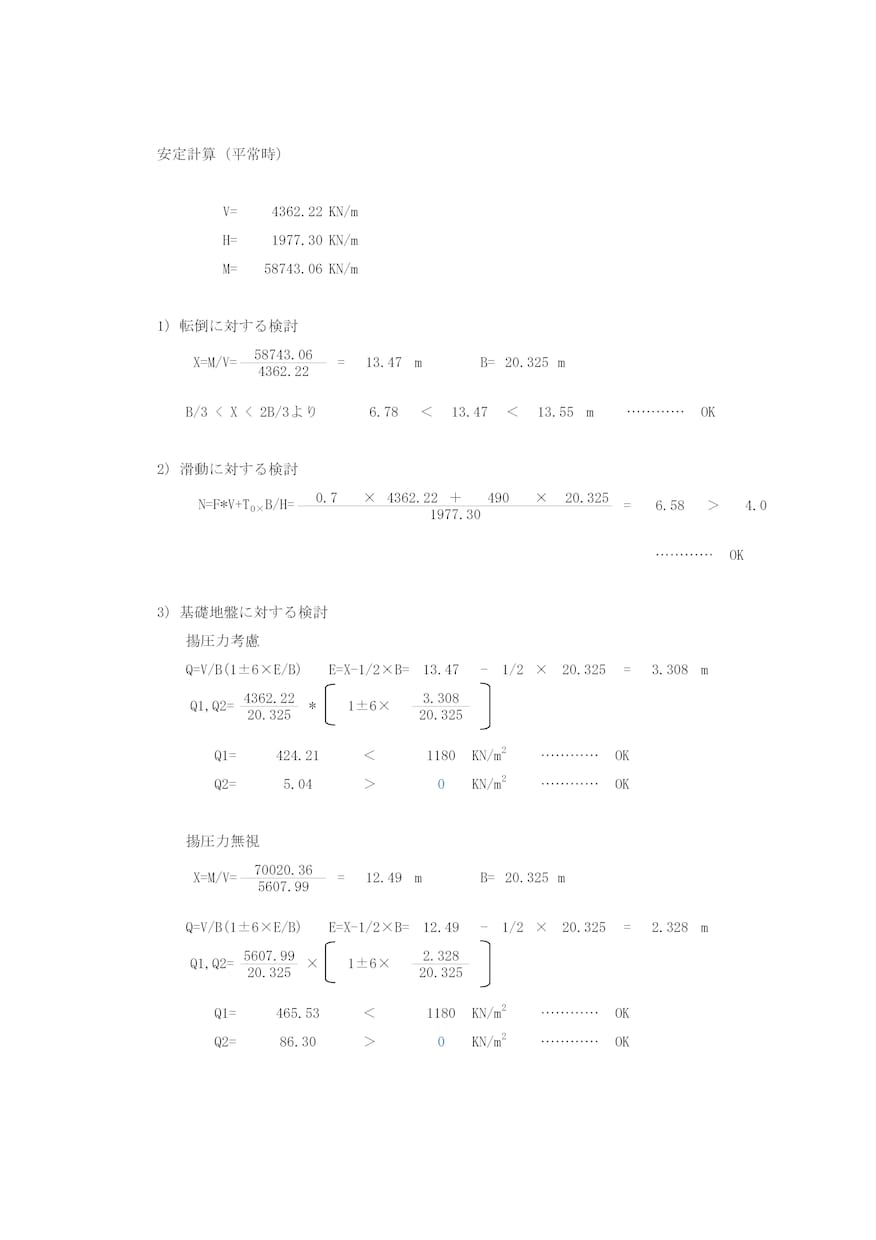 砂防えん堤の安定､構造計算をします 技術士が土木ビジネスの支援で安定計算をします イメージ3