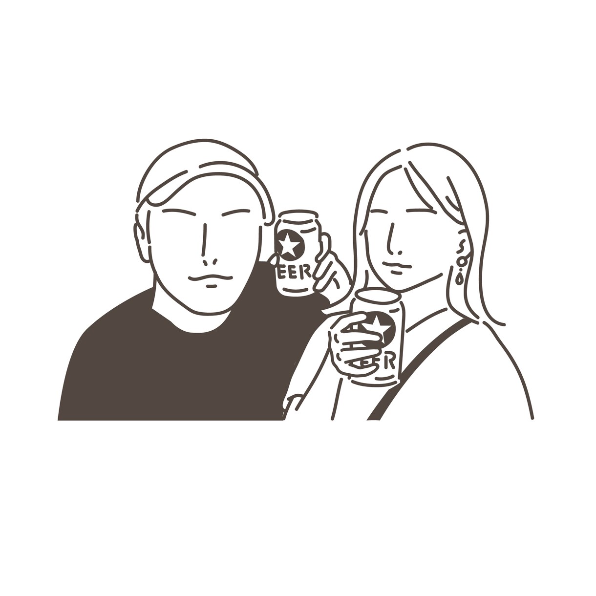 お写真を元にシンプルな線画イラスト描きます 抽象的だけどどこか似てる、そんな雰囲気の線画を描きます！ イメージ6