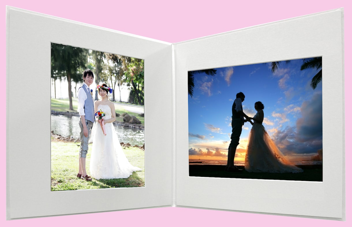 結婚　想い出の写真を綺麗な写真台紙アルバムにします ご自身で撮影した婚礼の写真を綺麗に色調整をして想い出に イメージ1