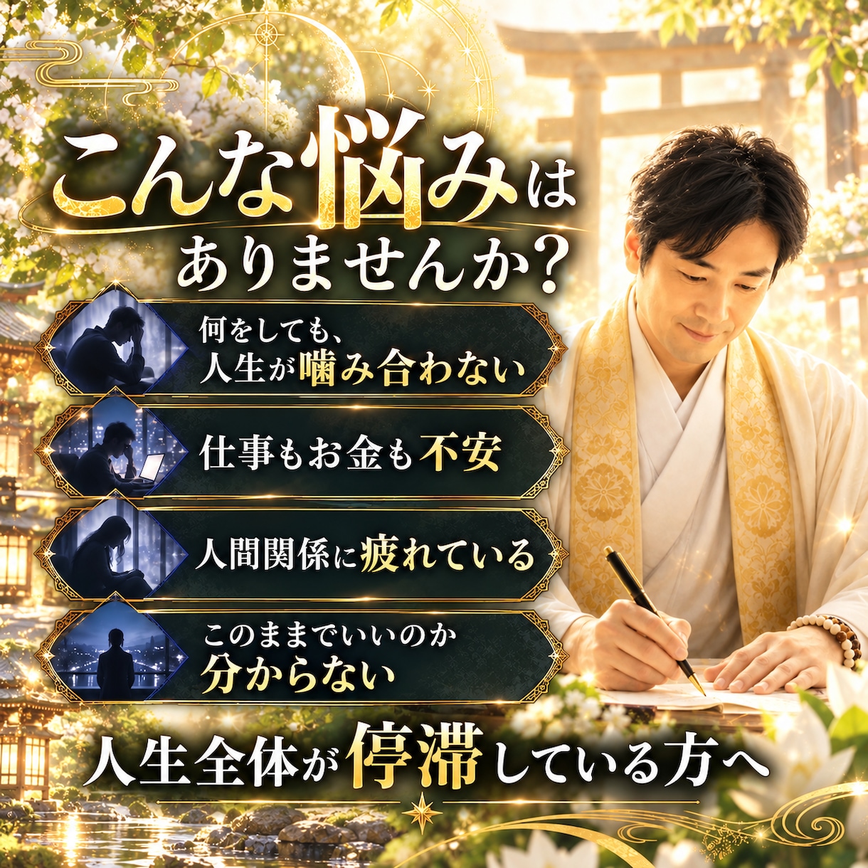 止まった運命を動かす宿命を視抜き人生を好転させます もう占いを渡り歩かない。本気で未来を変えたい方へ イメージ3