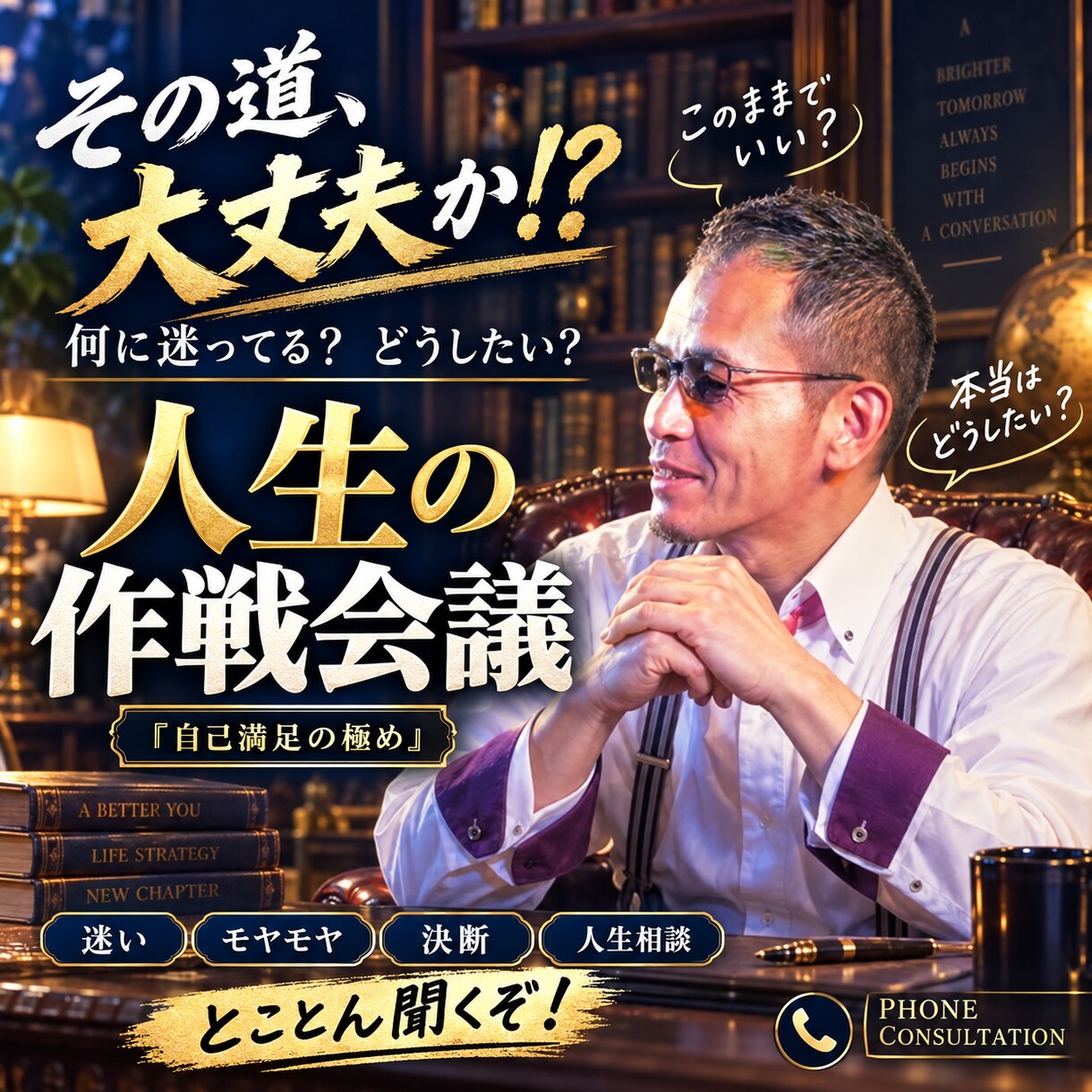 どうした⁉️何に迷ってる❓一緒に作戦会議します どうしたい❓とことん聞き❗️迷い・決断前の気持ちを一緒に整理 イメージ1