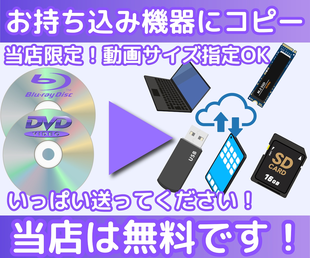 エンドロールをスマホ化！他店より綺麗!?にします BD/DVD→スマホ/当日納品！千円で最新AI画質コスパ最強 イメージ4