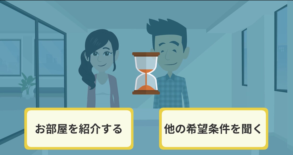 VYONDインタラクティブな仕掛け動画を制作します 動画を見ている人が選択しながら学習できる動画！ イメージ3