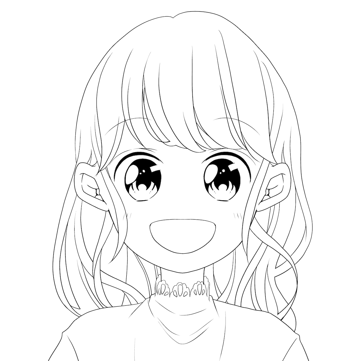 ベースを元にモノクロアイコン(似顔絵)お描きします パッと目を引く絵柄で提供します！ イメージ3