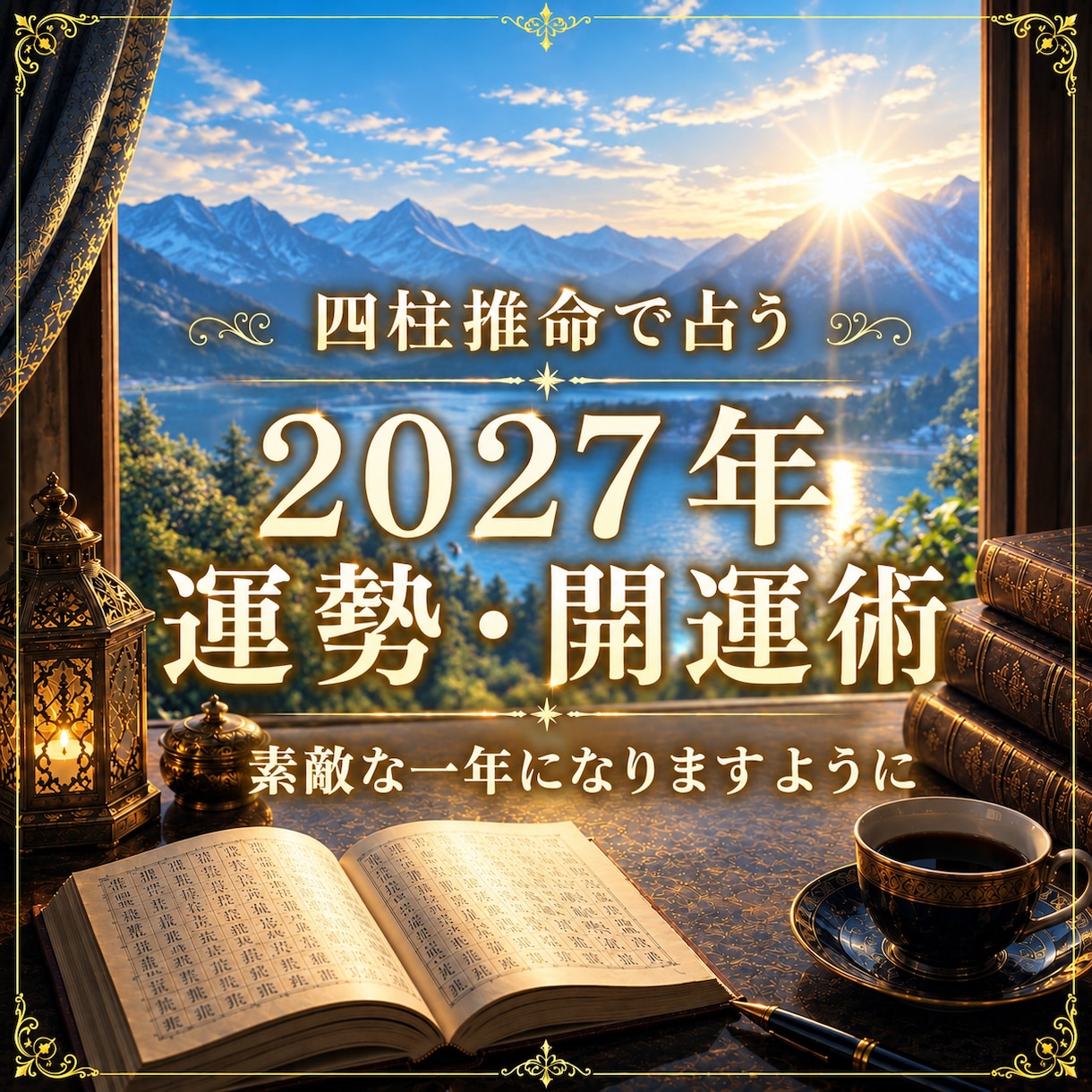 2027年の運勢・開運術を四柱推命で占います 仕事・恋愛・金運など、一年の流れと過ごし方を丁寧に鑑定します イメージ1