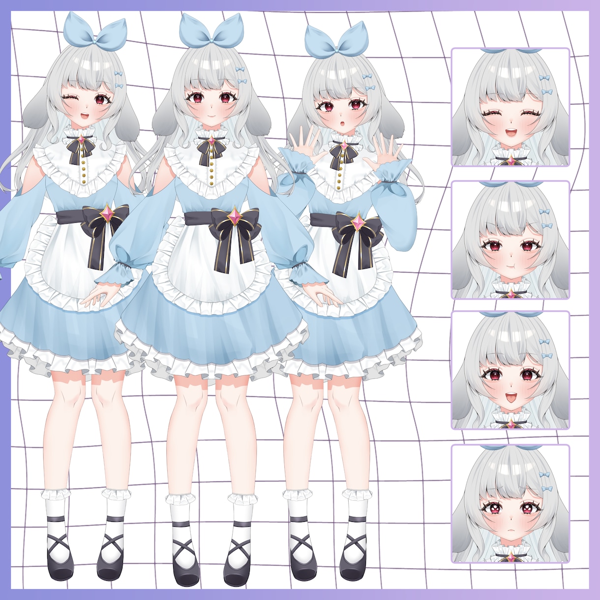 ふわふわ＆高可動Live2Dモデリング制作致します ふわふわ揺れで可愛い！高可動域モデル◎ イメージ5