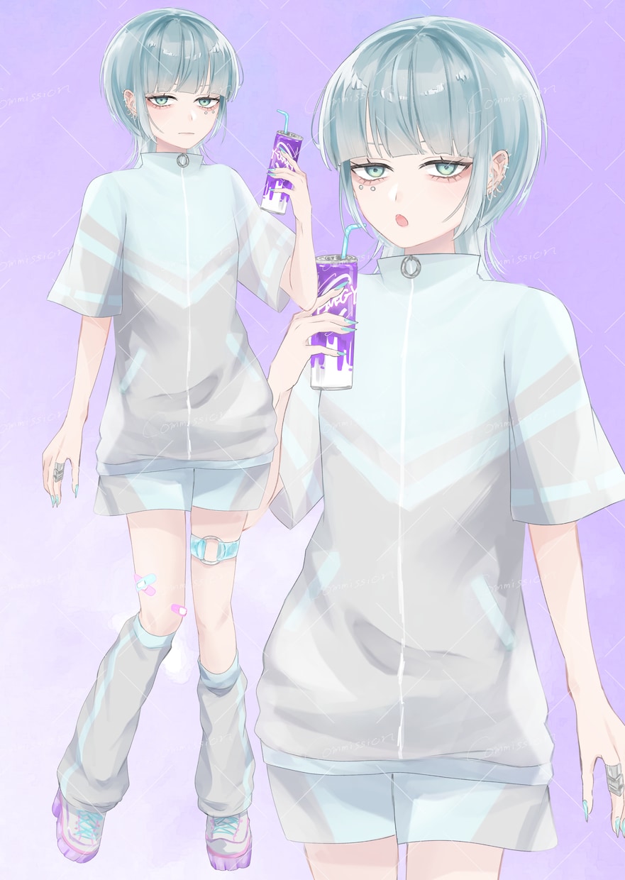 映えるかわいい一枚絵、イラストお描きします 歌ってみたや動画用サムネイル、MV用、夢絵、個人観賞用など！ イメージ4