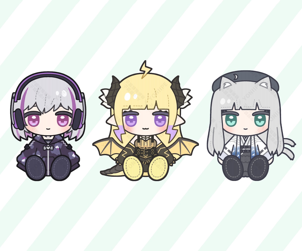 配信者様のぬいぐるみイラストお描きします Vtuber様・Vライバー様向けのイラスト イメージ3