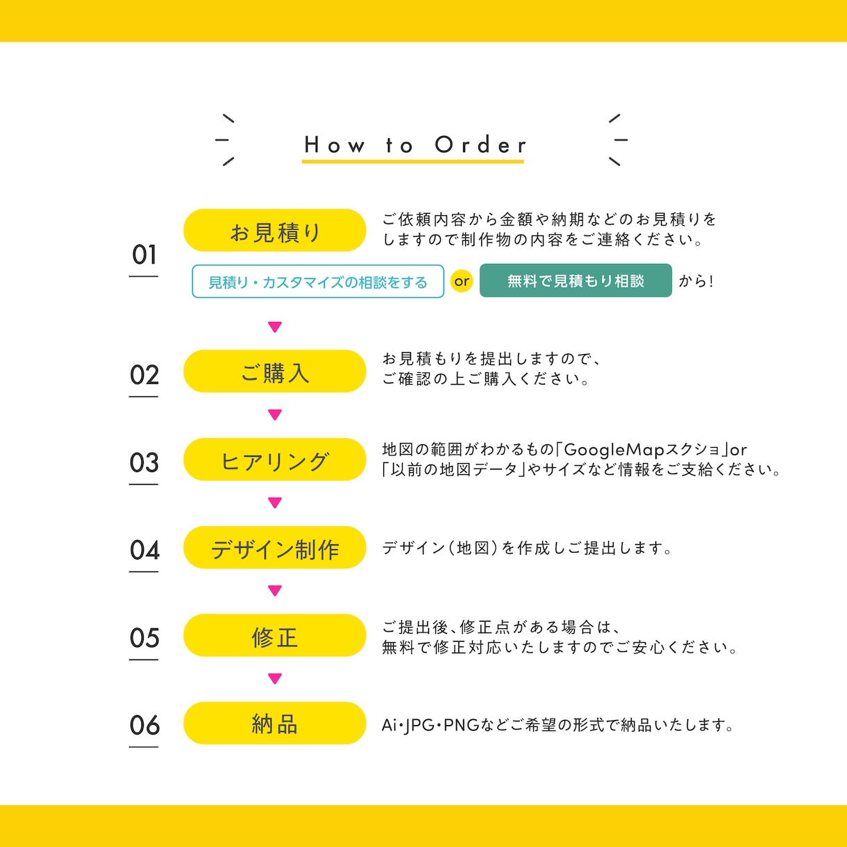 チラシデザイナー必見！地図データ作成を代行します デザイナー・同業・企業様歓迎！外注ならAiデータ納品無料！ イメージ10