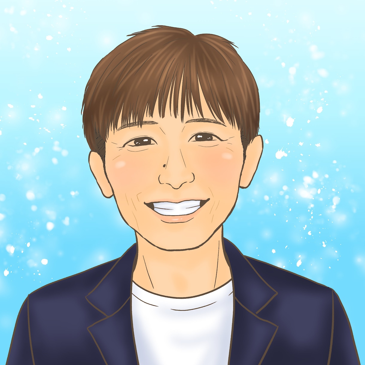 印刷発送可◎送料込！ほどよくリアルな似顔絵描きます お安くご提供中♪名刺やアイコン、プレゼントにも◎ イメージ6