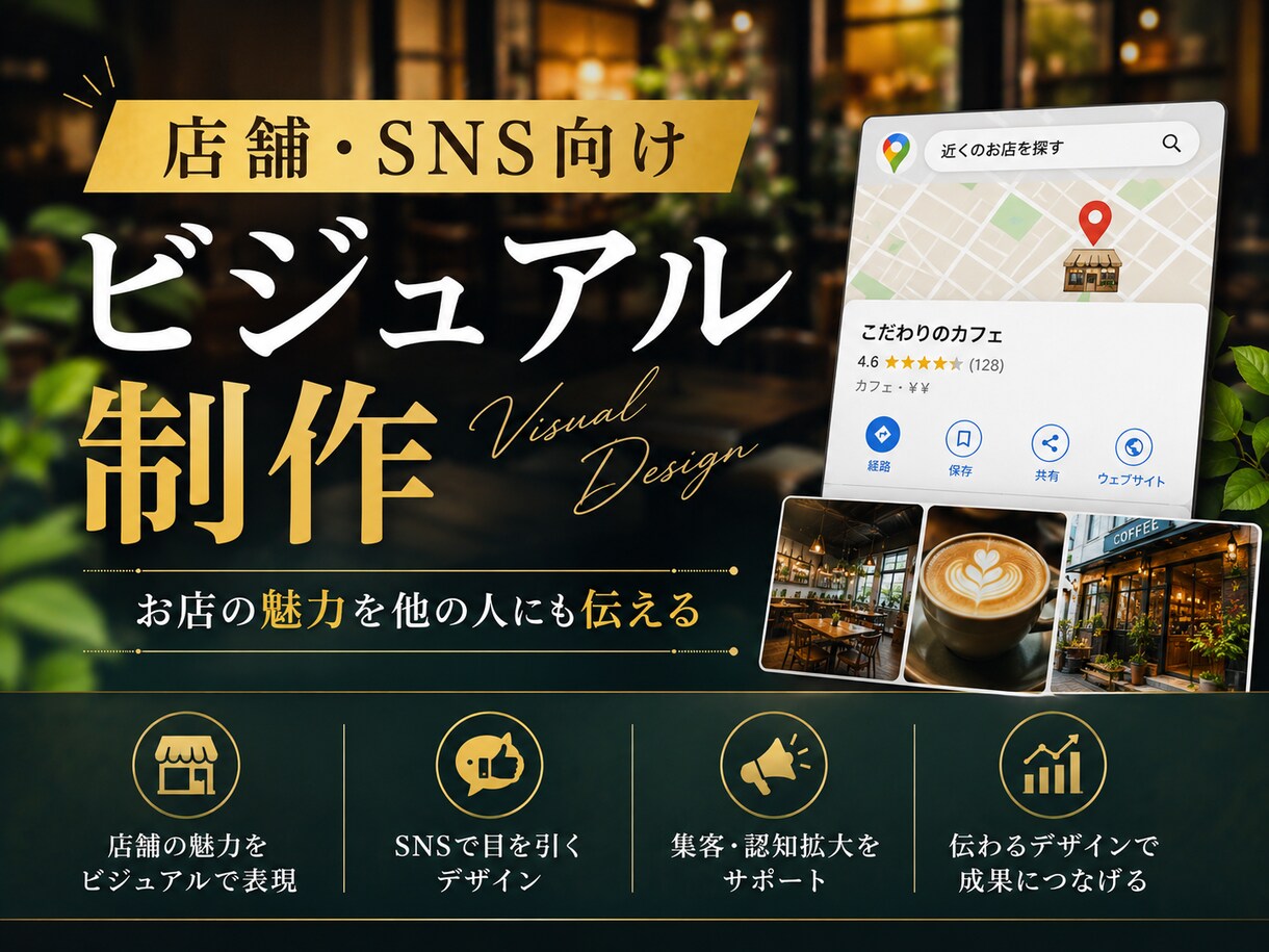 店舗、SNSのビジュアル制作をします お店の魅力が他の人でも伝わるビジュアルへ。 イメージ1