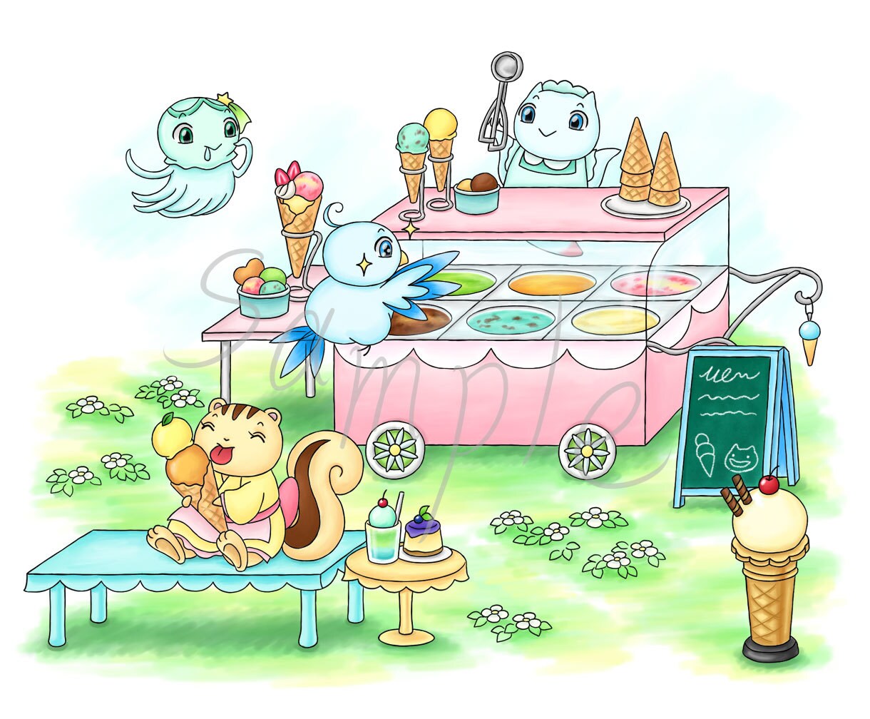 絵本のような温かみのある可愛いキャラクター描きます 動物、海洋生物、虫、空想もの等 幅広いモチーフから承ります イメージ5